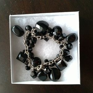 Black beaded bracelet